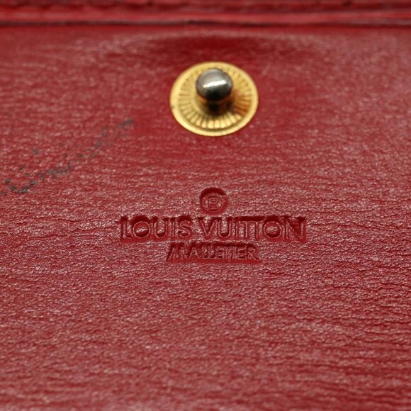 LOUIS VUITTON Epi Portefeuille Elise Wallet Red M6363E LV Auth 54084 - Picture 9 of 14